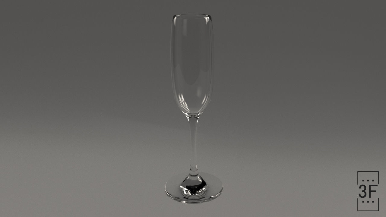 Glass Cup 3D model_8