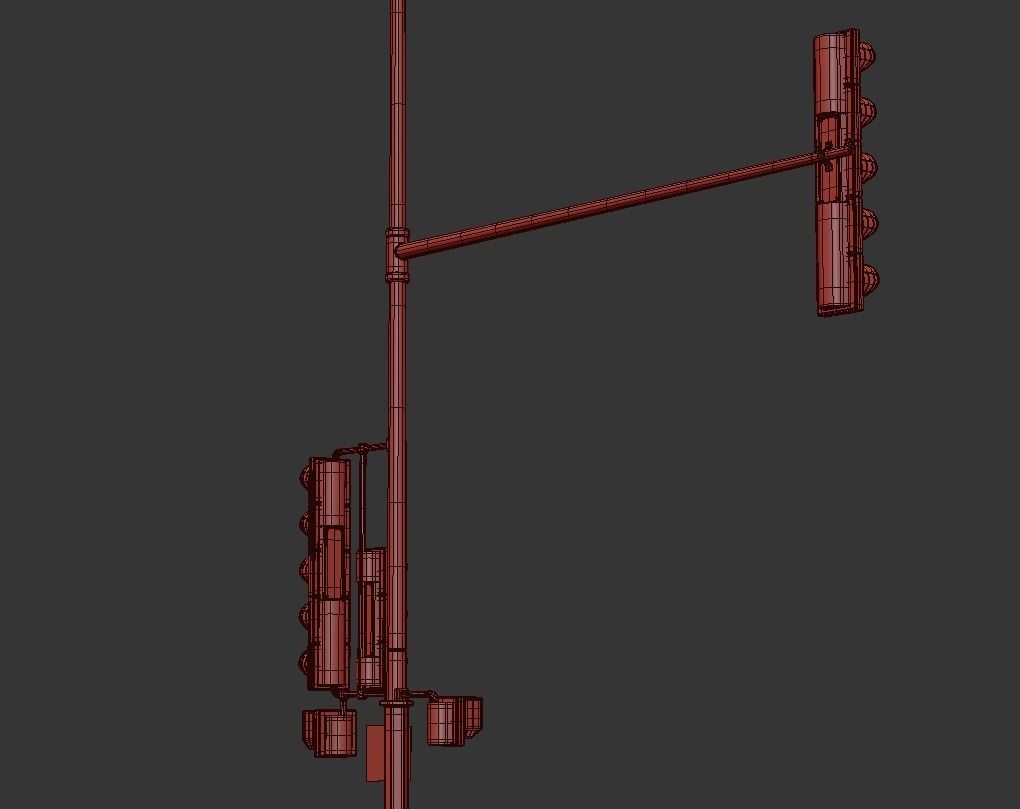Traffic Lights 3D model_8