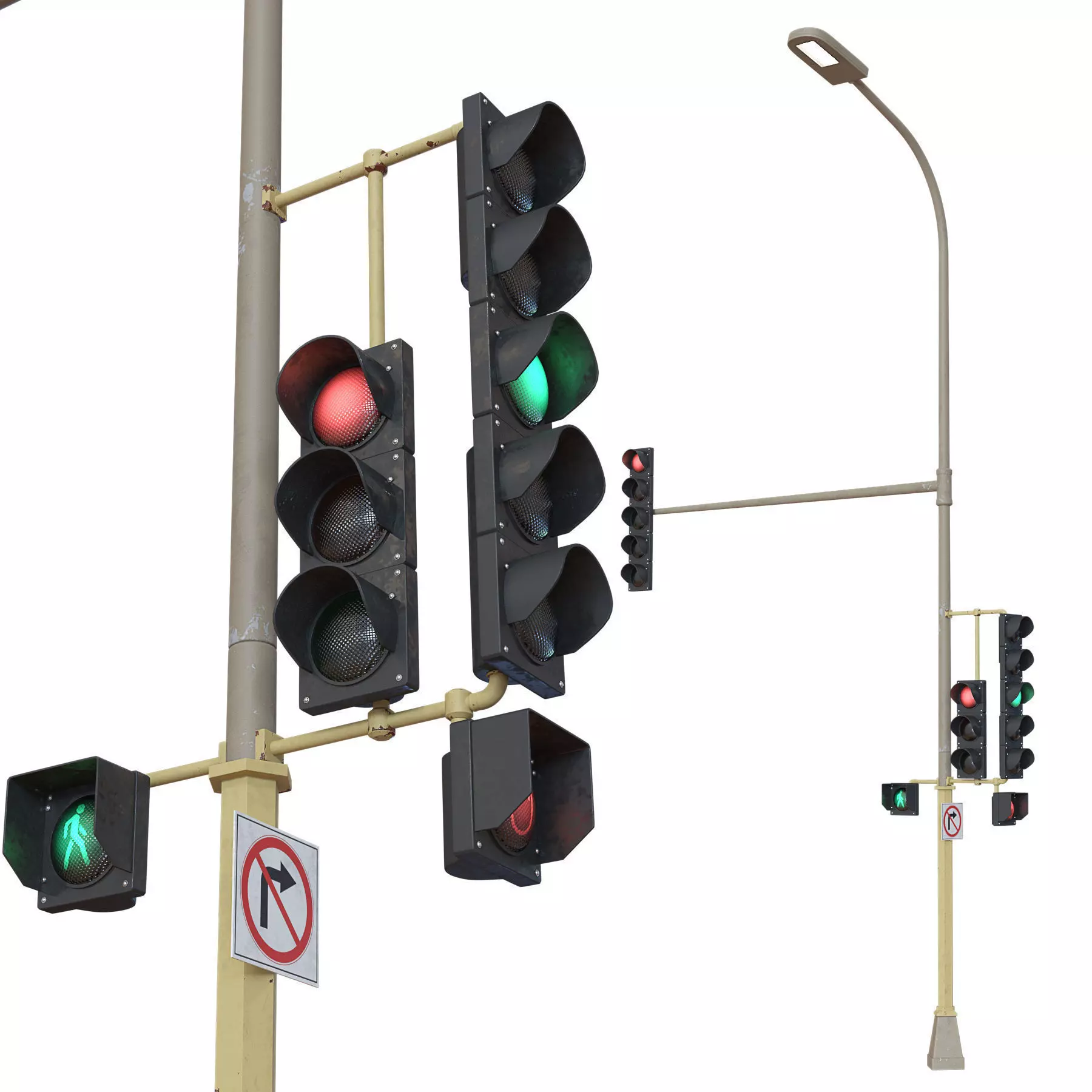 Traffic Lights 3D model_0