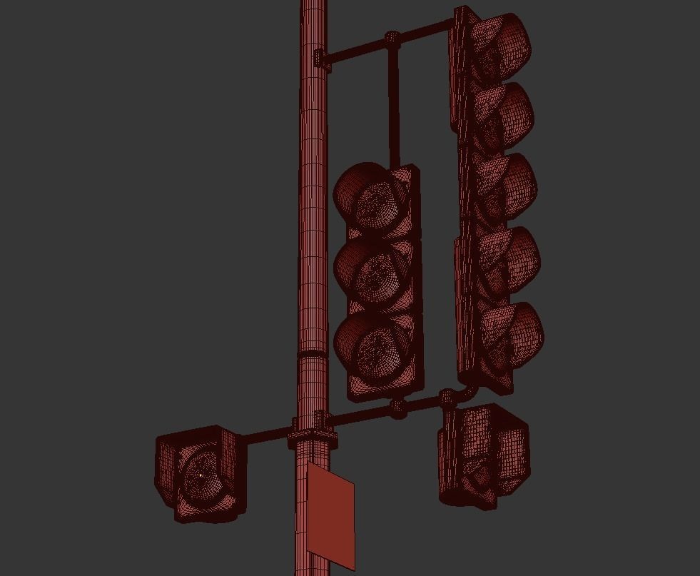 Traffic Lights 3D model_9