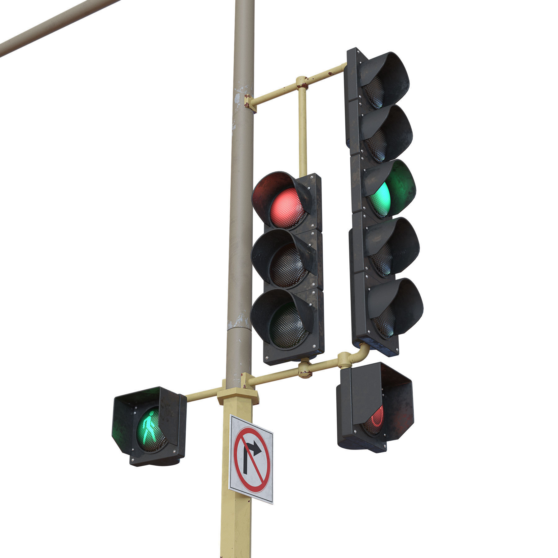 Traffic Lights 3D model_3