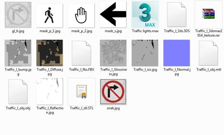 Traffic Lights 3D model_12