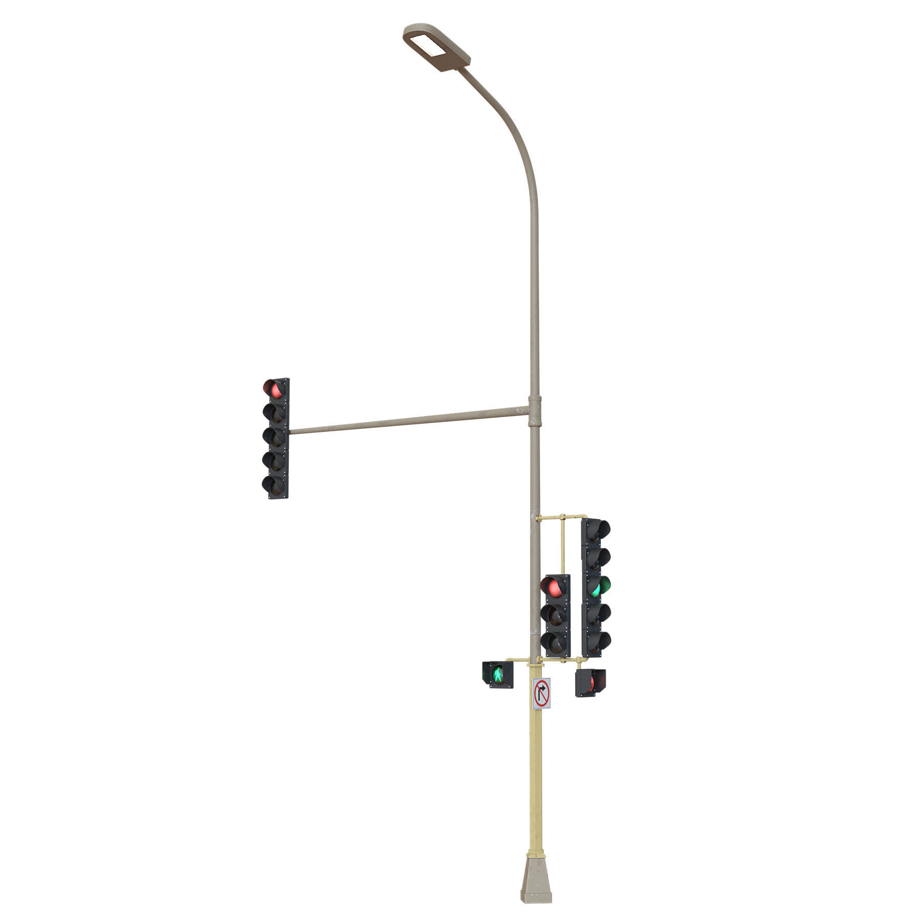 Traffic Lights 3D model_1