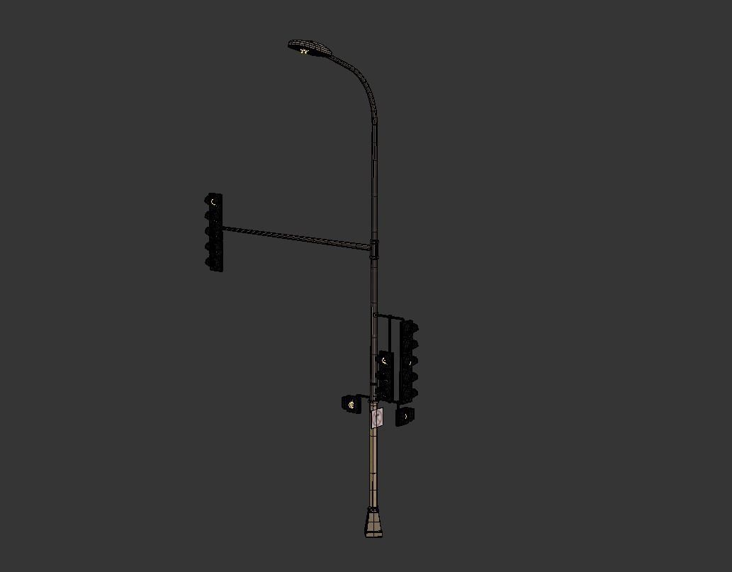 Traffic Lights 3D model_7