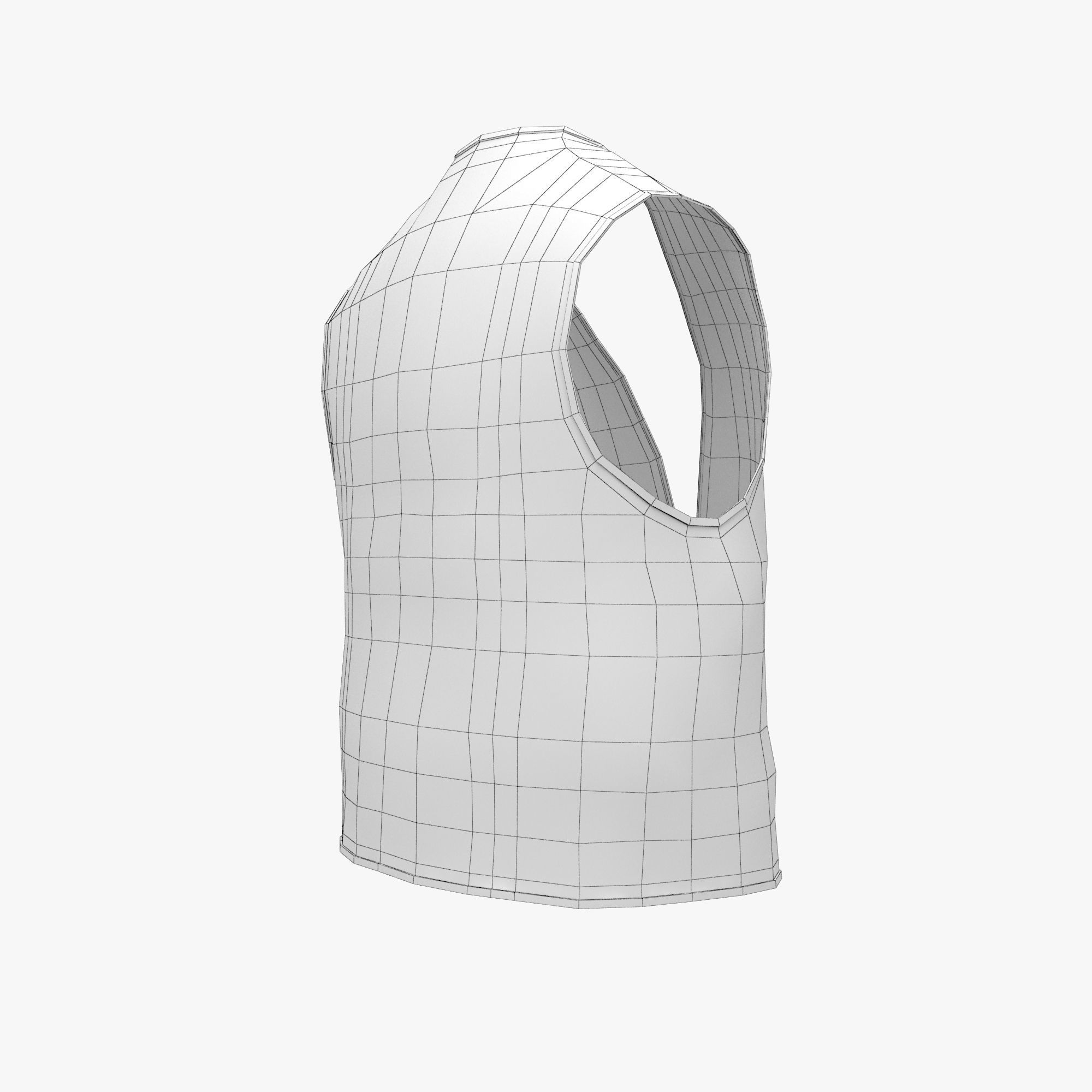 Work Vest 3D model_9