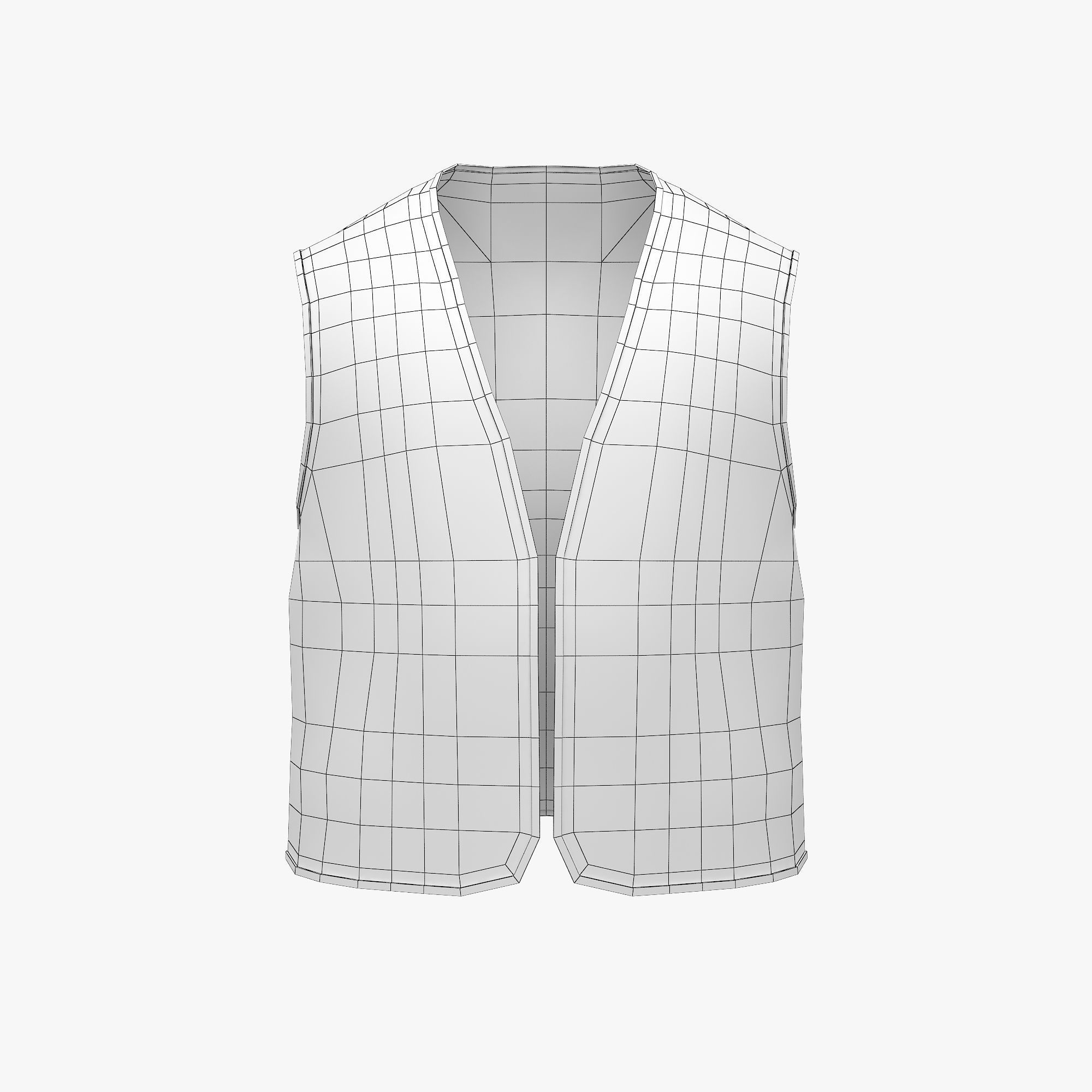 Work Vest 3D model_6