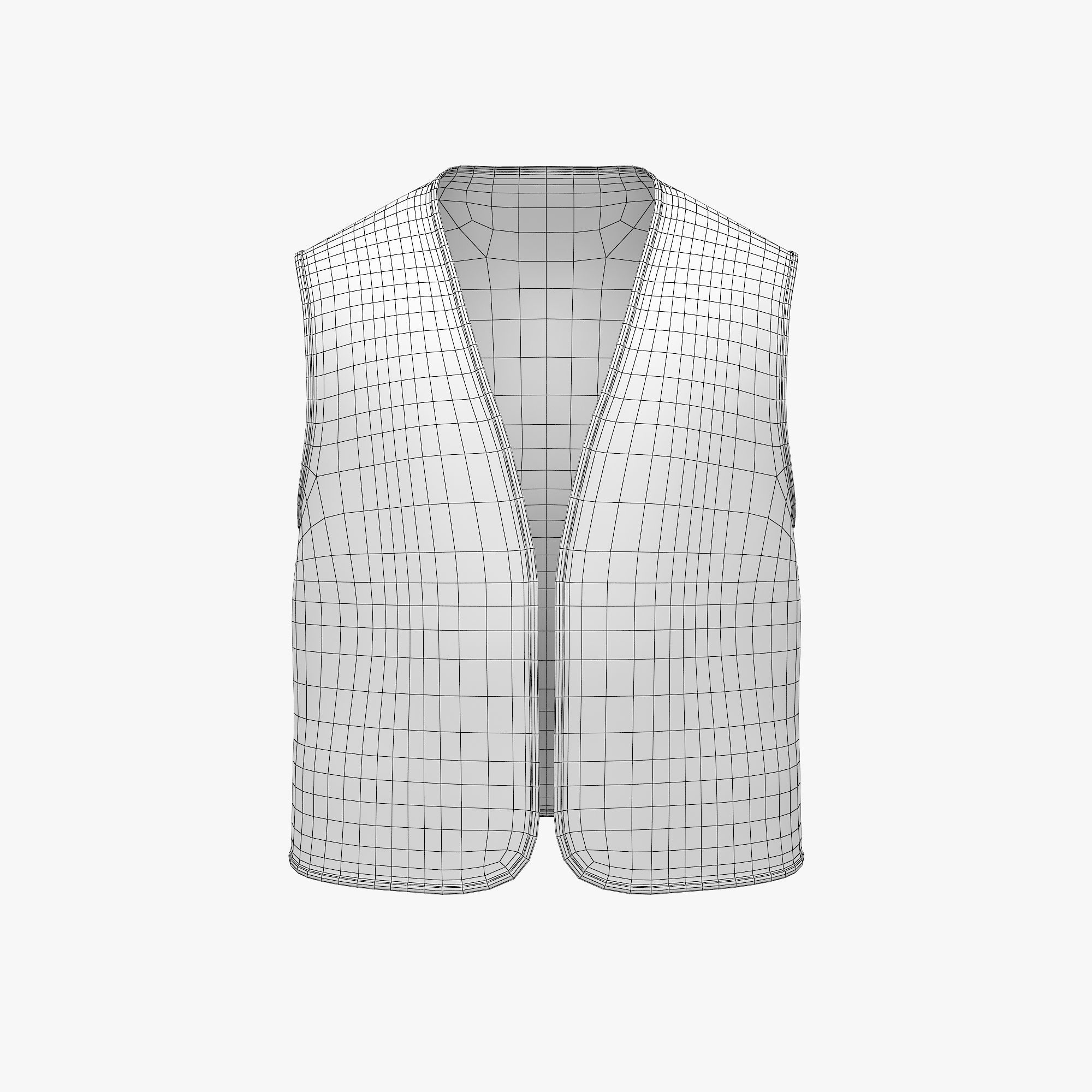 Work Vest 3D model_7