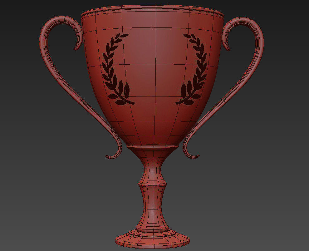 Trophy Cup Low-poly 3D model_4