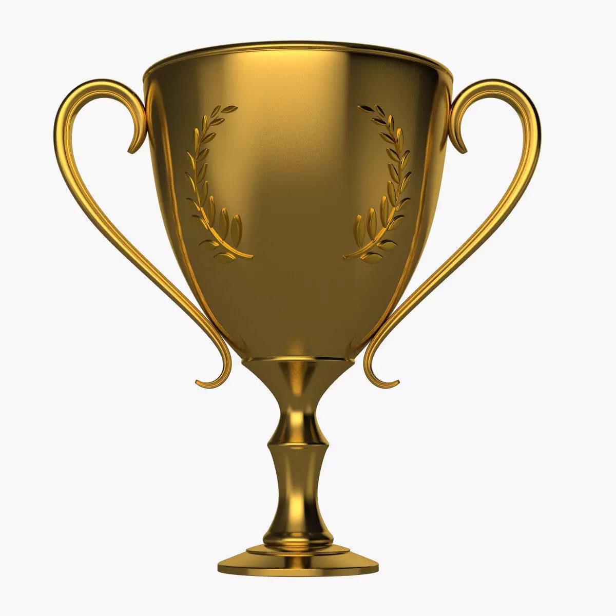 Trophy Cup Low-poly 3D model_0