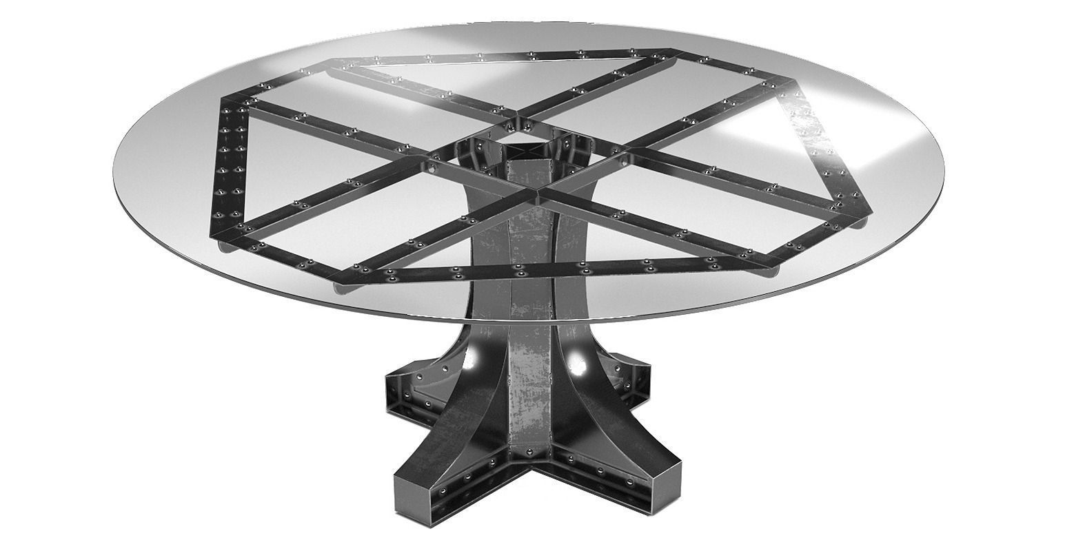 Liberty Dining and Bar Height in the industrial style 3D model_4