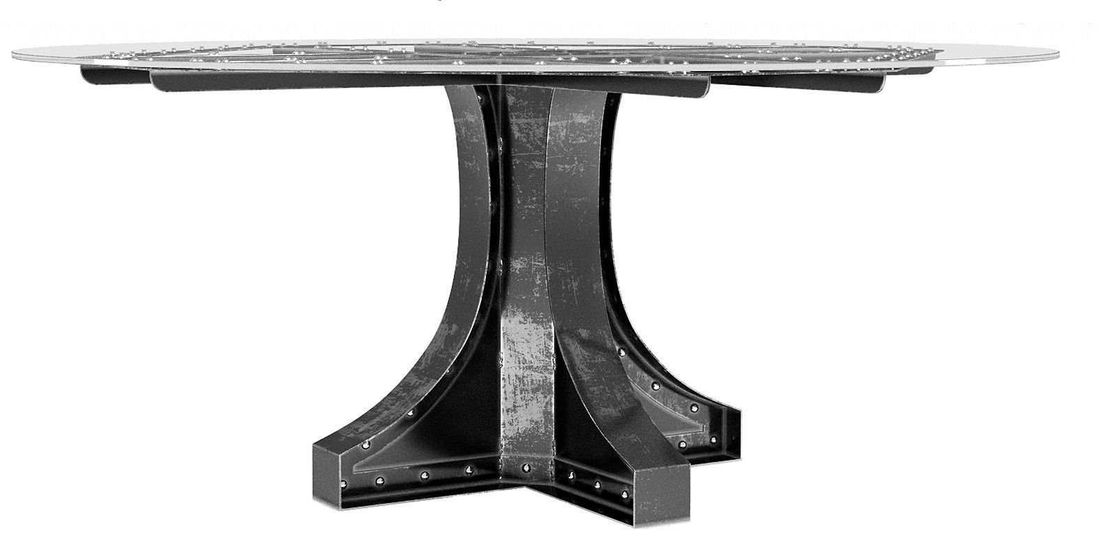 Liberty Dining and Bar Height in the industrial style 3D model_3