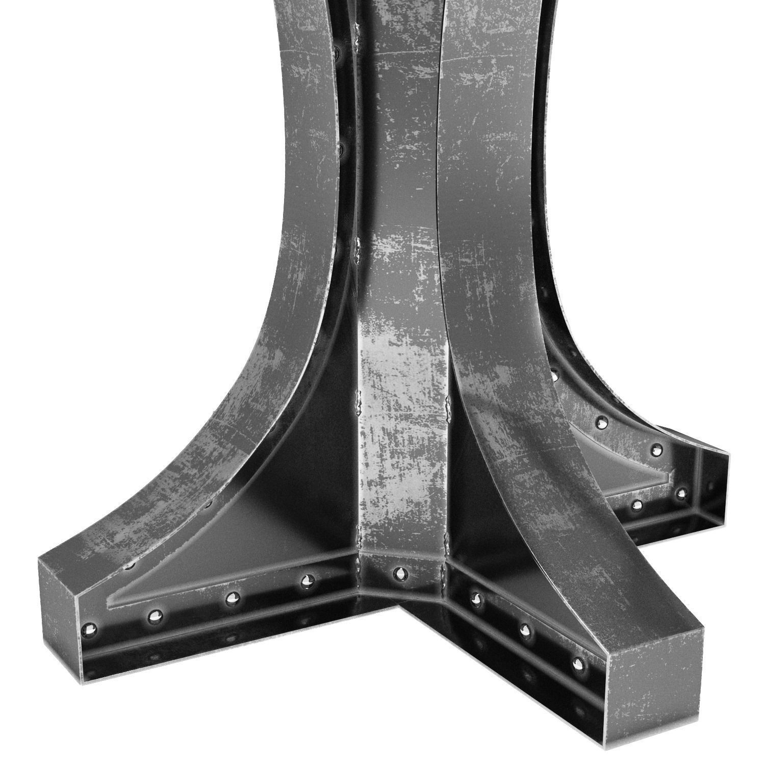 Liberty Dining and Bar Height in the industrial style 3D model_1