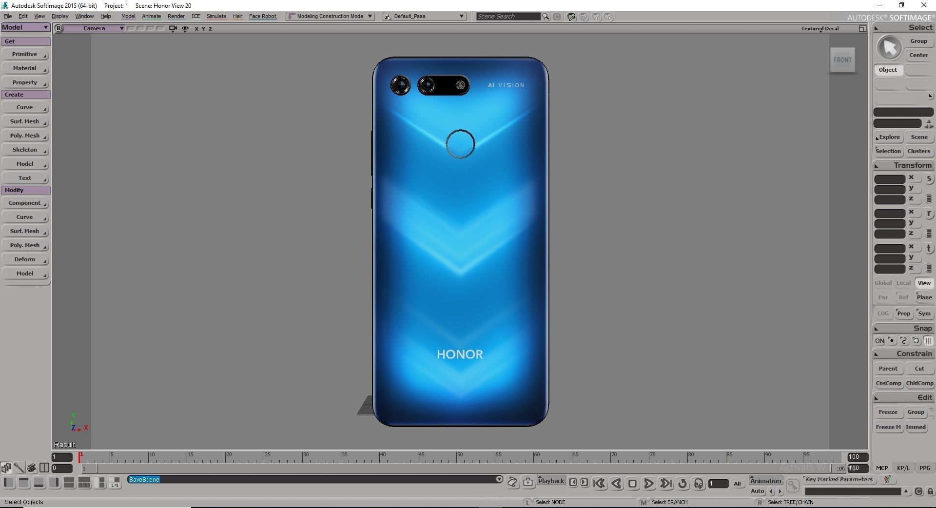 Honor View 20 3D model_9