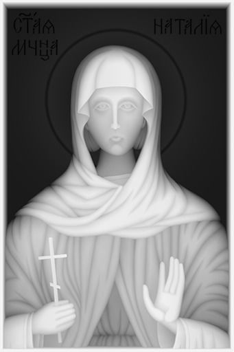Orthodox Christian Icon of Saint Natalia 3D print model_3