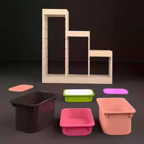 Tryfast wooden shelf cups