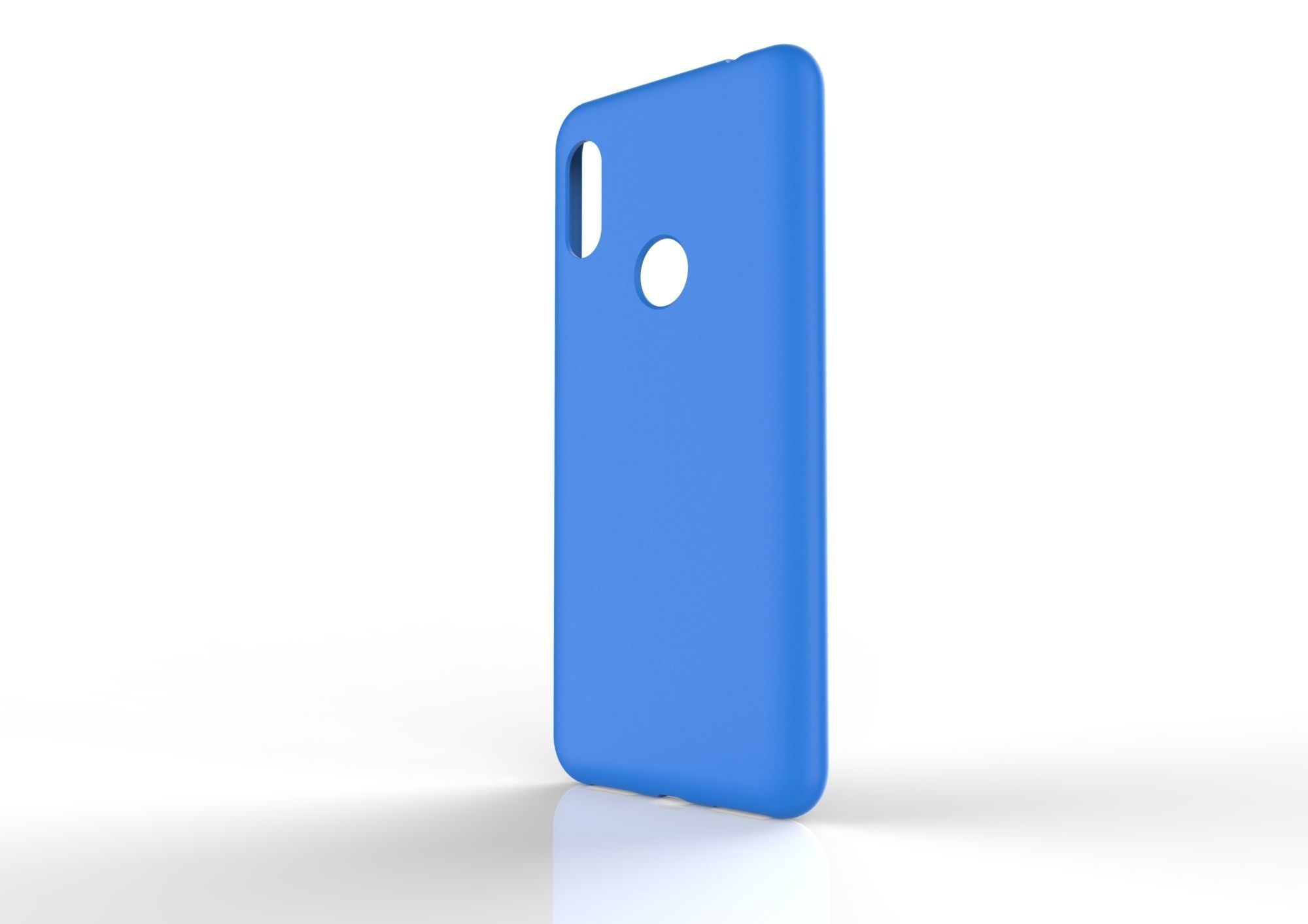 Xiaomi Redmi Note 6 Pro blue case 3D print model_5