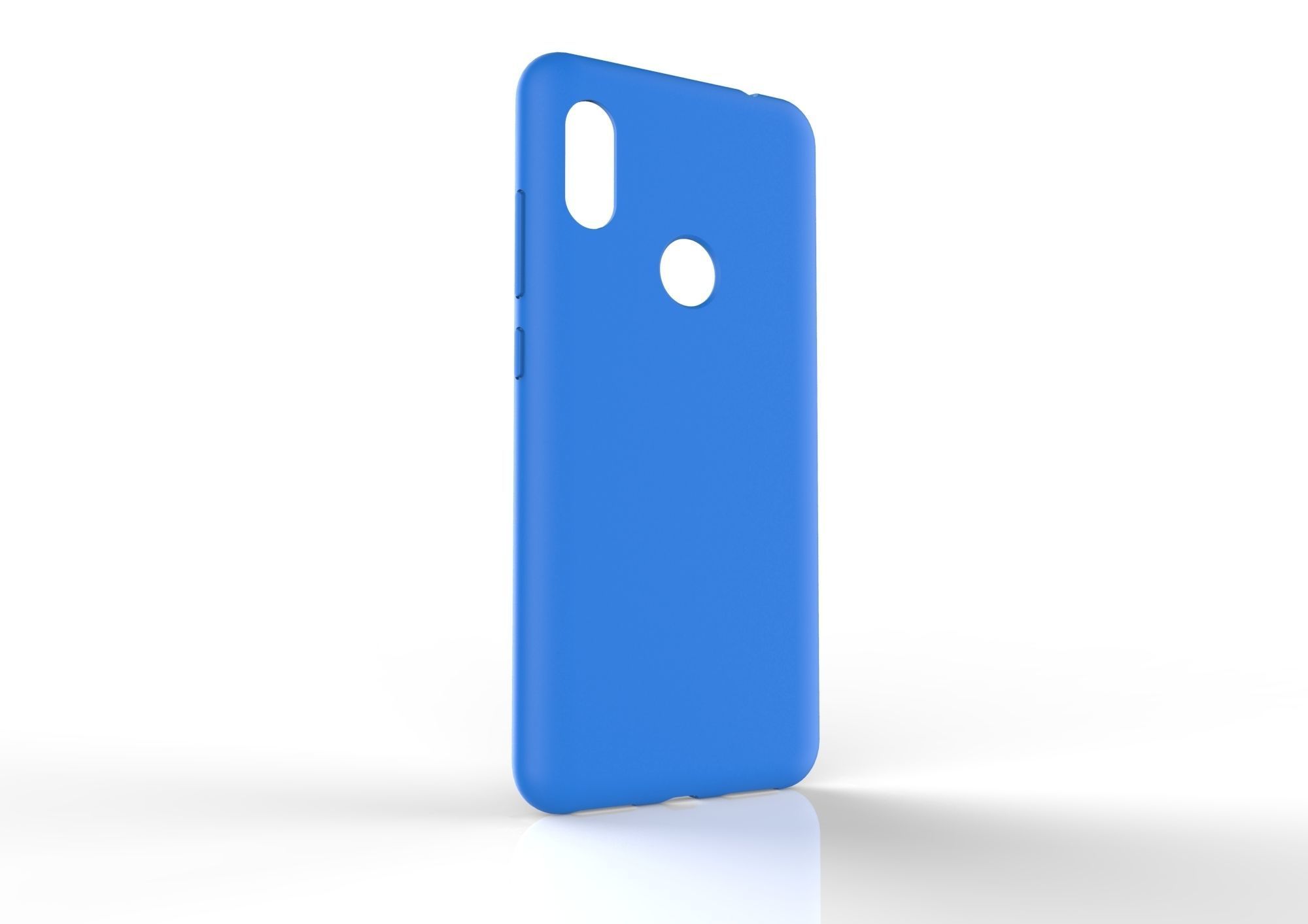 Xiaomi Redmi Note 6 Pro blue case 3D print model_4