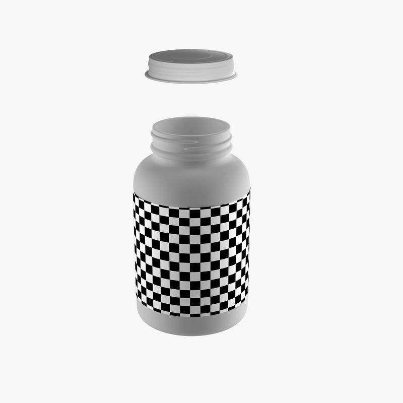 Medicine Bottle 3D model_6