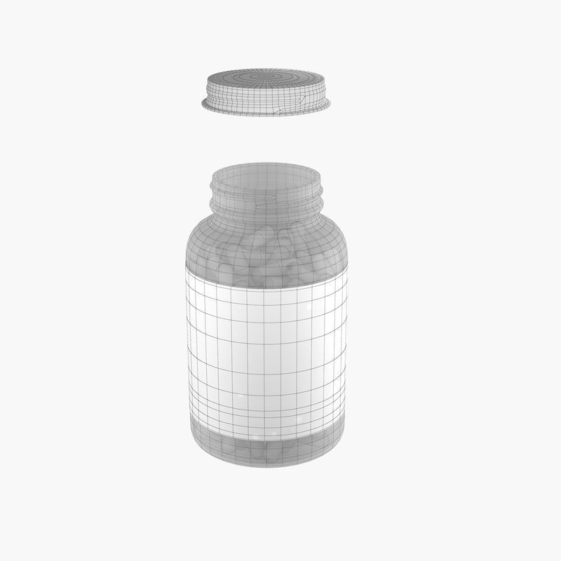 Medicine Bottle 3D model_7