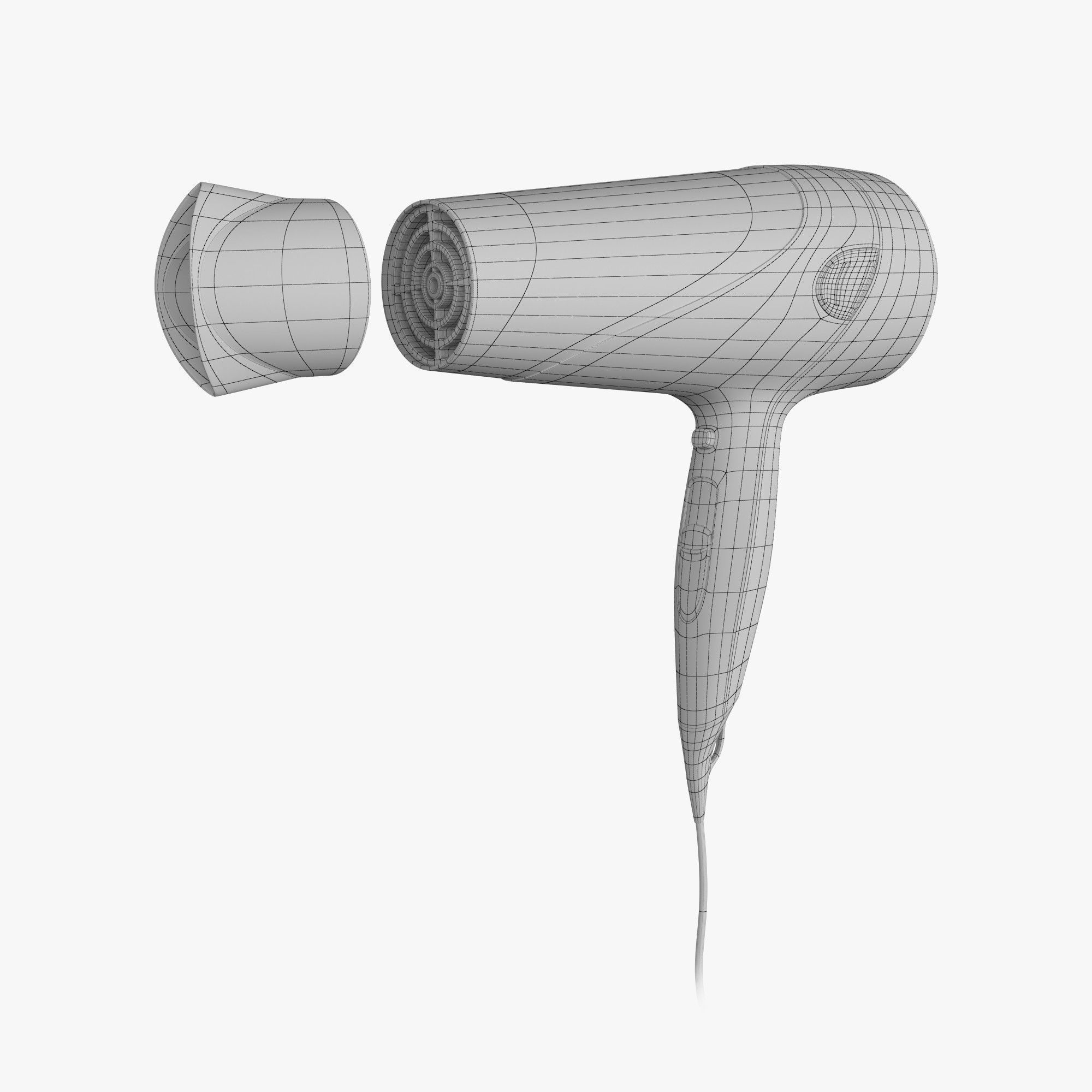 Hair Dryer 3D model_6