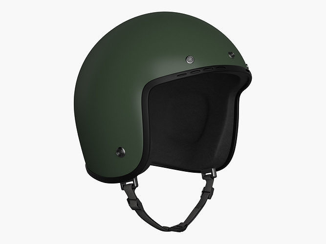 Helmet motorcycle in camouflage 3D model