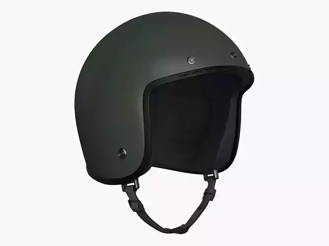 Helmet motorcycle in camouflage 3D model