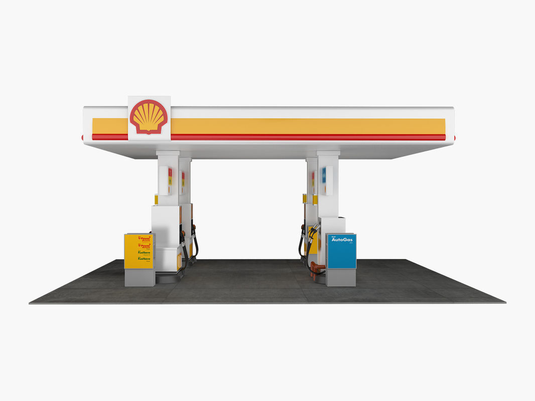 Gas Station 3D model_1