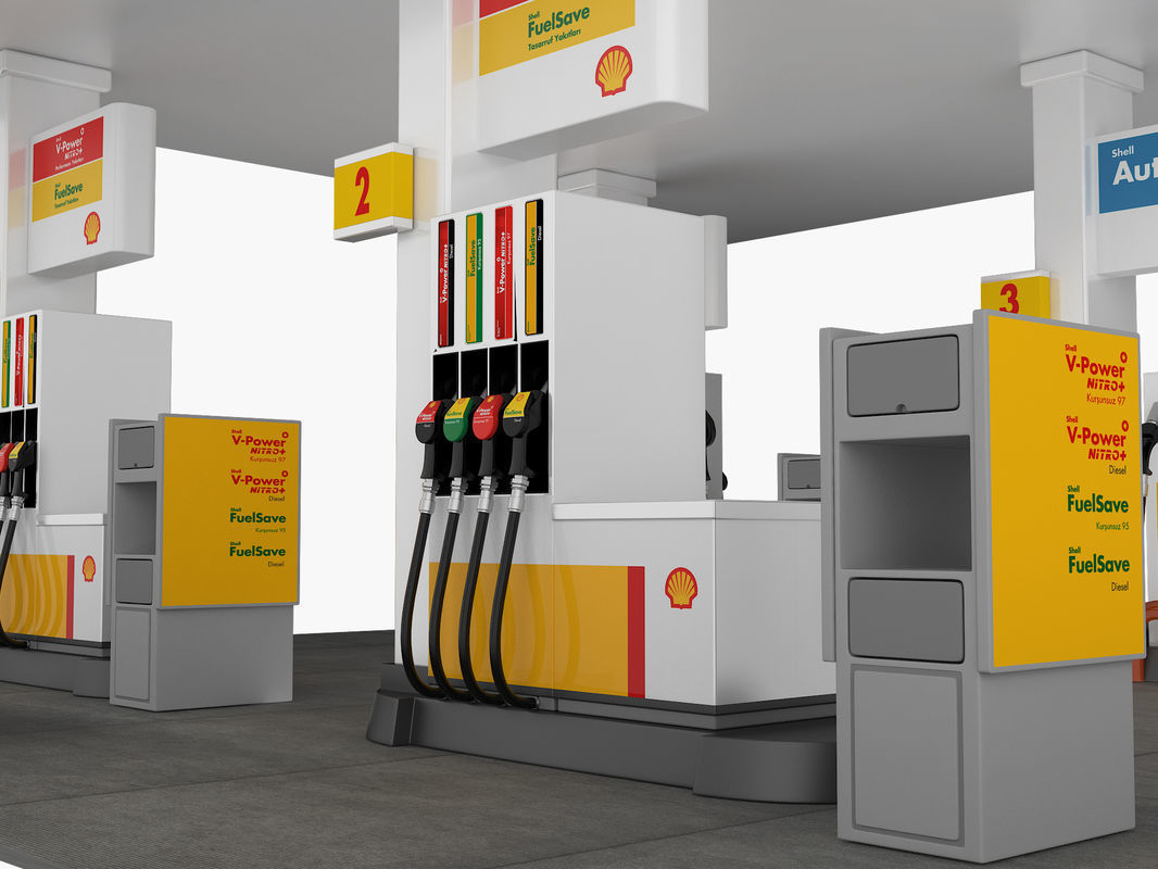 Gas Station 3D model_3