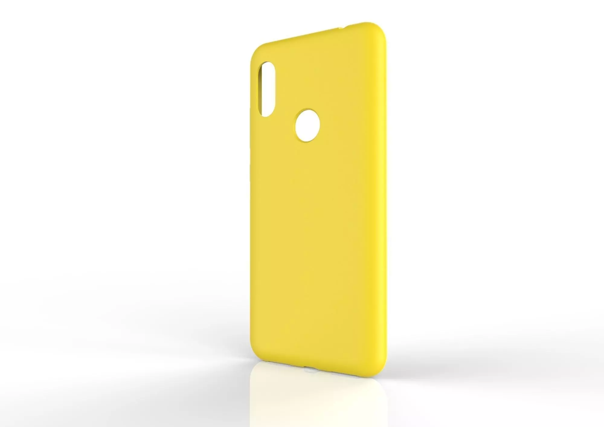 Xiaomi Redmi Note 6 Pro yellow case 3D print model_0