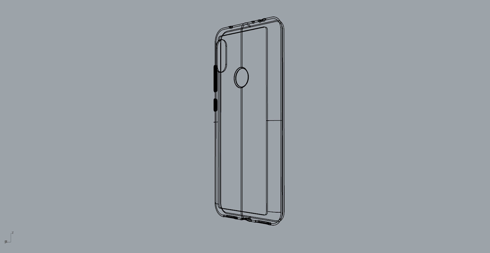 Xiaomi Redmi Note 6 Pro yellow case 3D print model_32