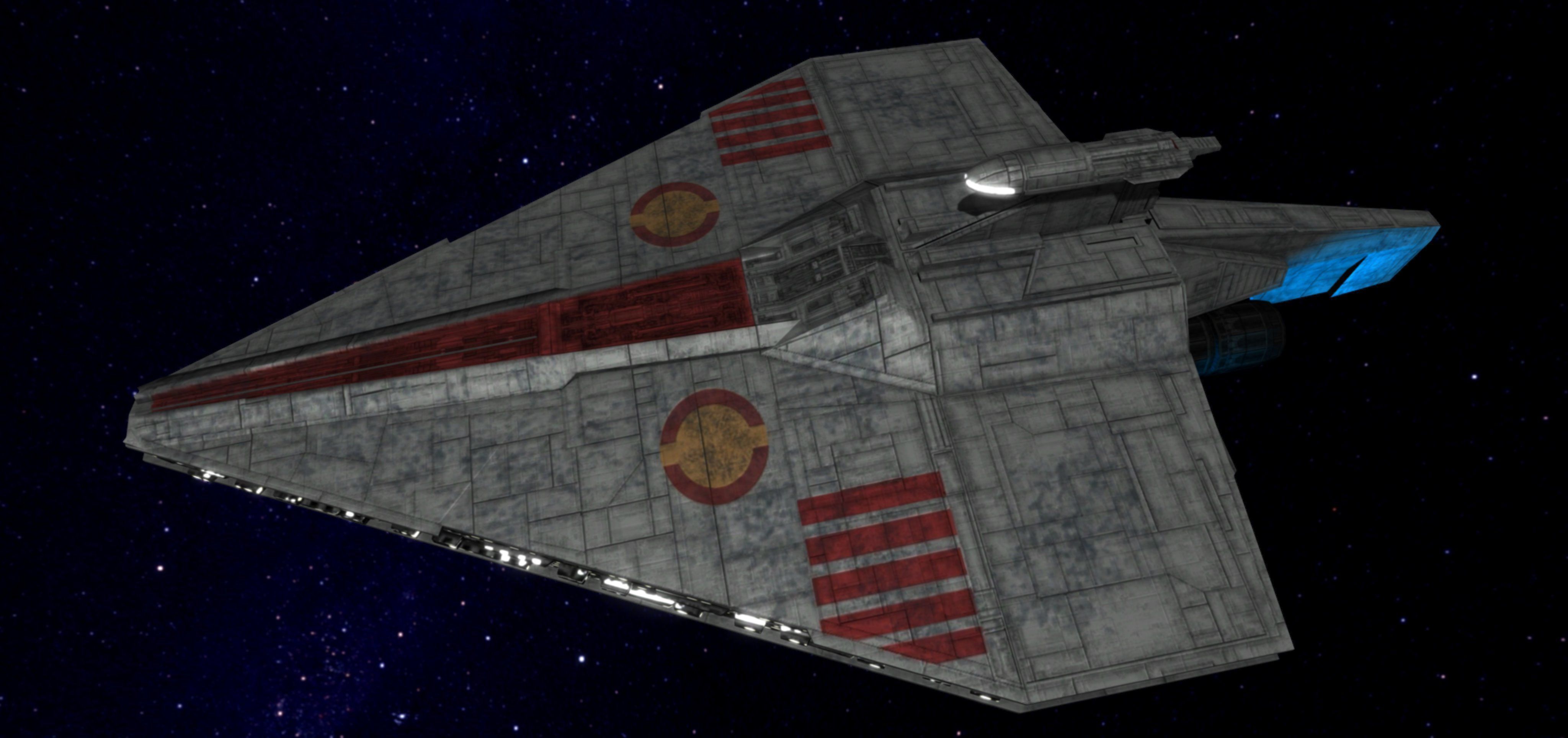 STAR WARS - ACCLAMATOR CLASS ASSAULT SHIP Low-poly 3D model_5