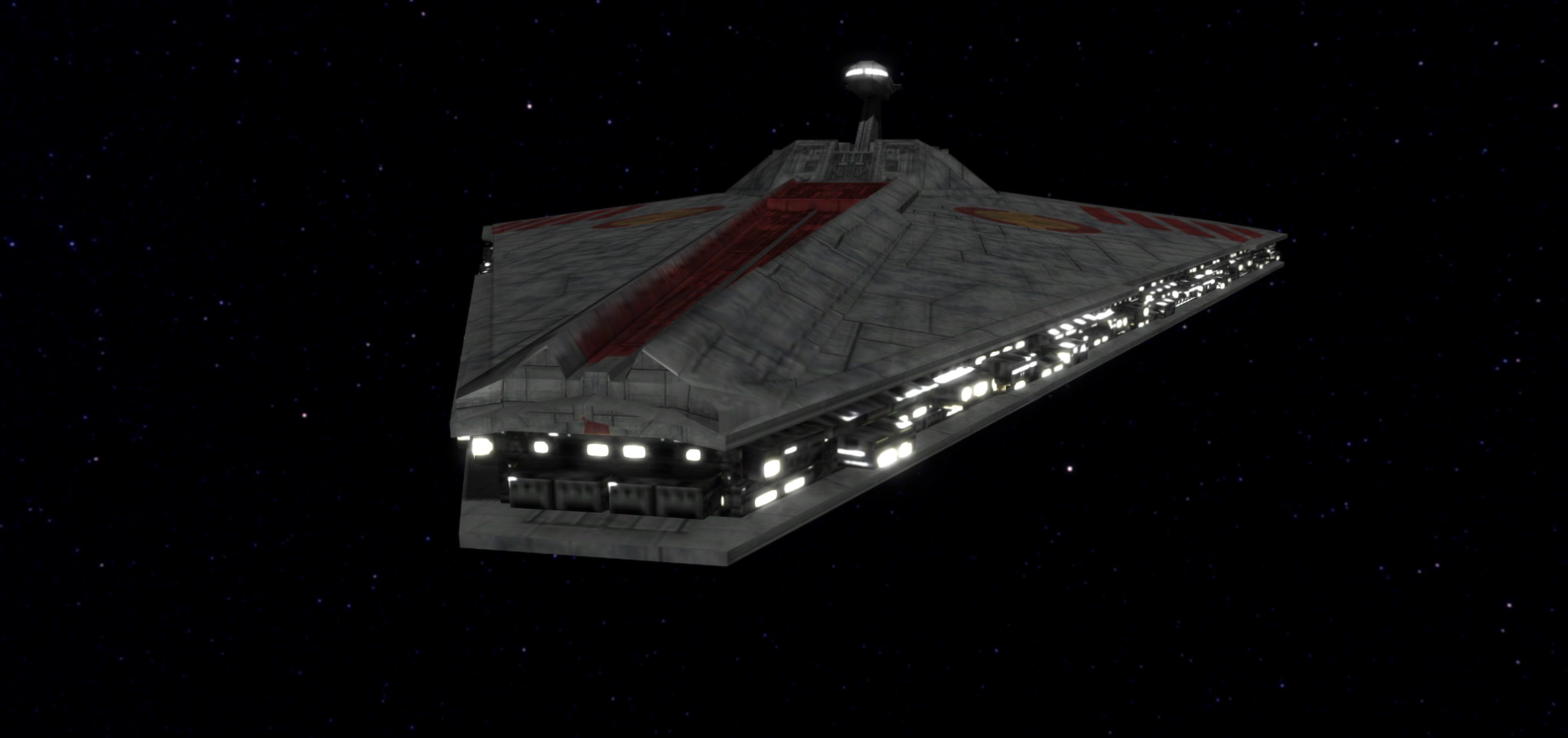 STAR WARS - ACCLAMATOR CLASS ASSAULT SHIP Low-poly 3D model_2