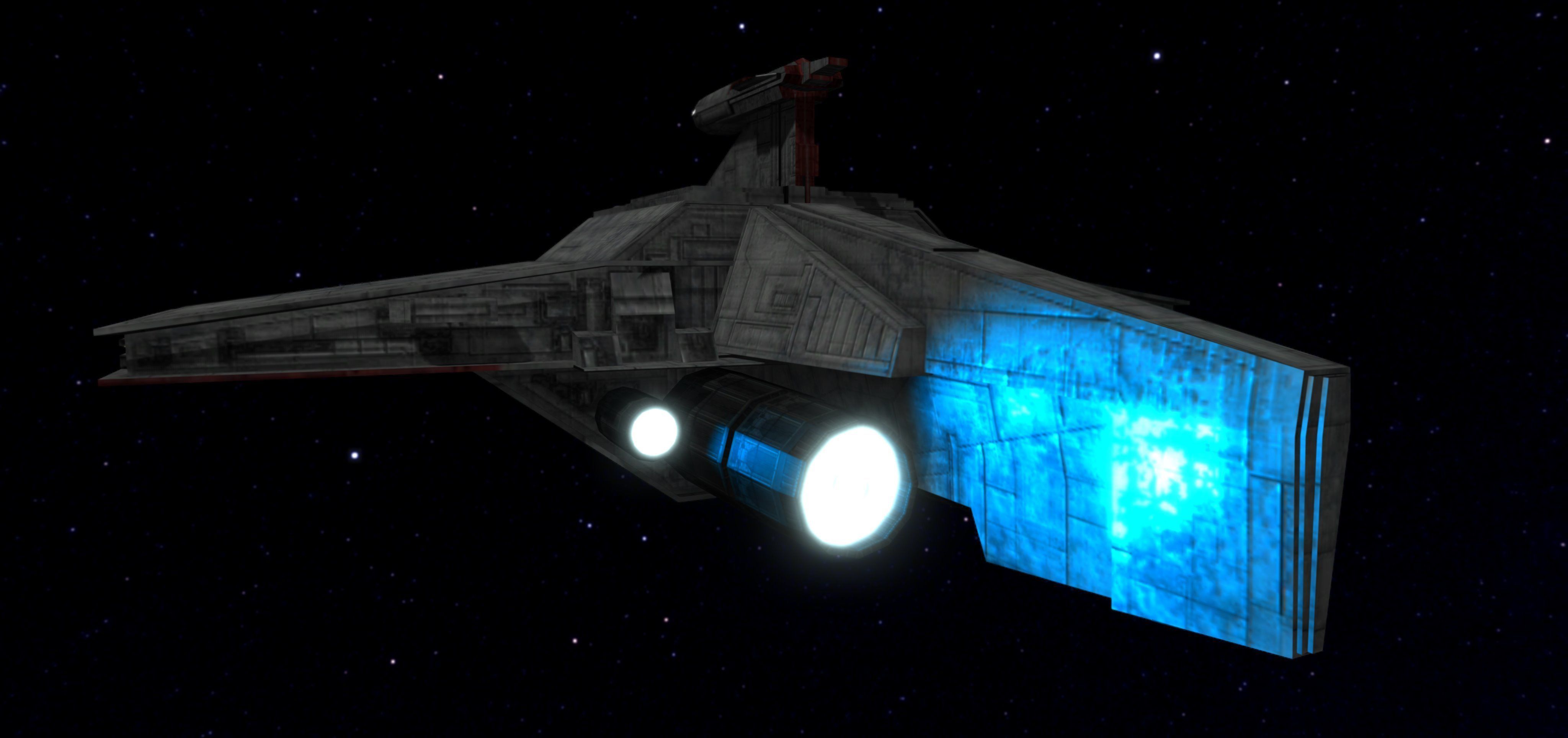 STAR WARS - ACCLAMATOR CLASS ASSAULT SHIP Low-poly 3D model_3