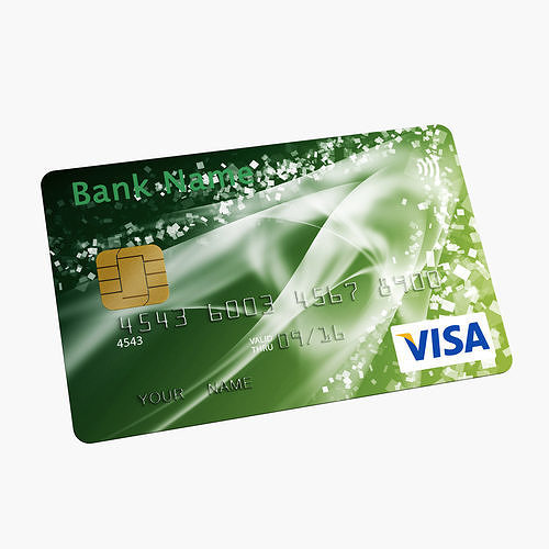 Credit Card Low-poly 3D model