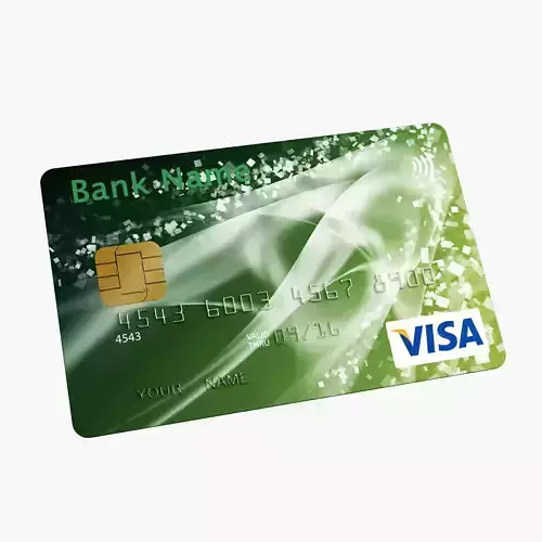 Credit Card Low-poly 3D model