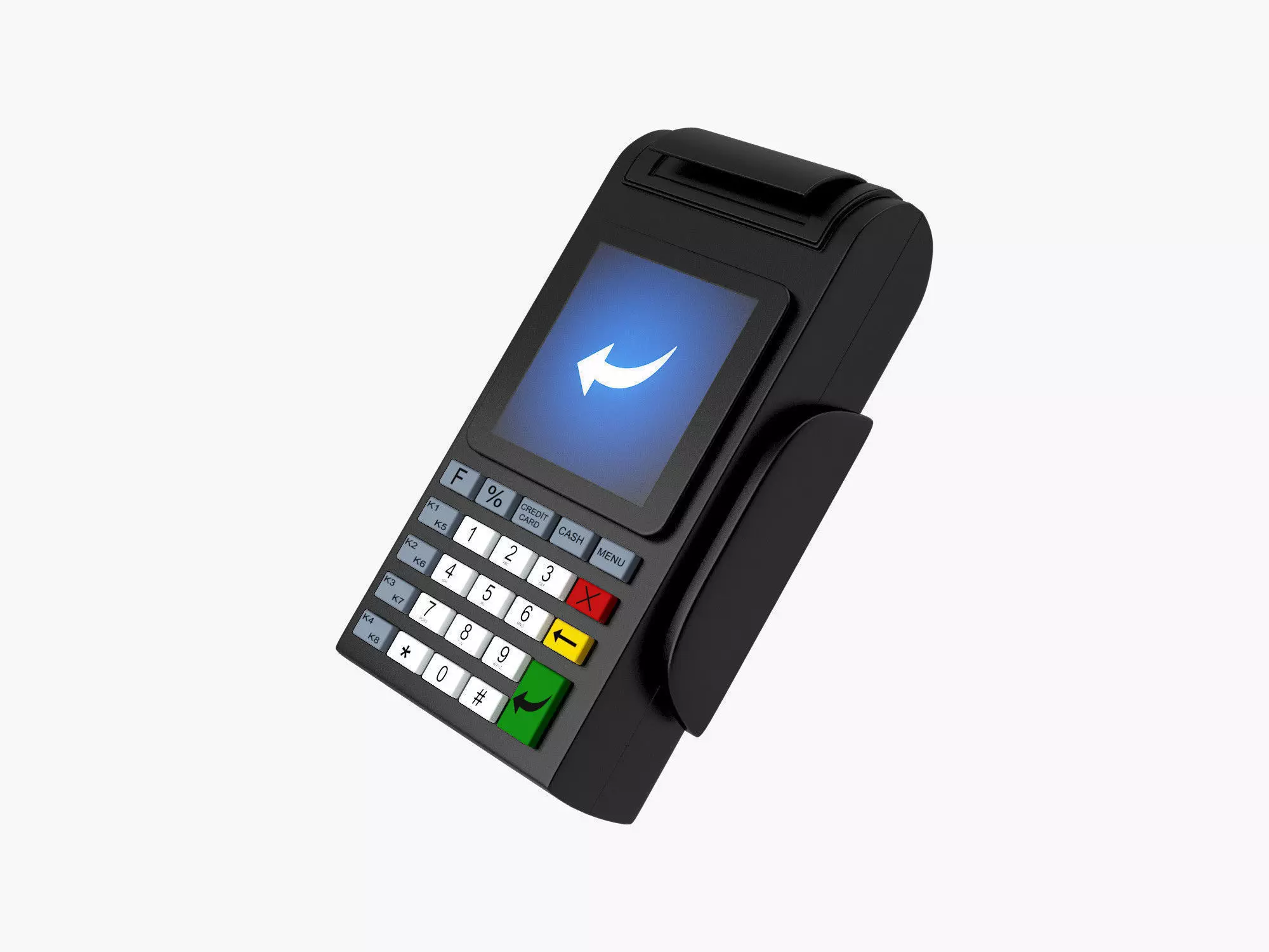 Credit Card Terminal 3D model_0