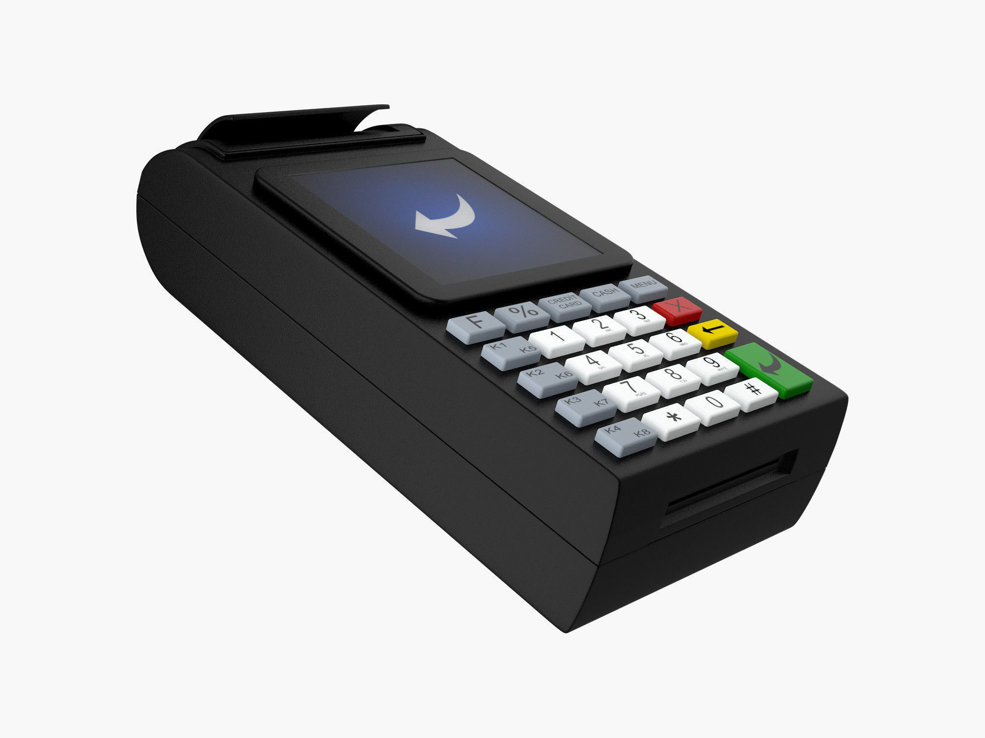 Credit Card Terminal 3D model_1