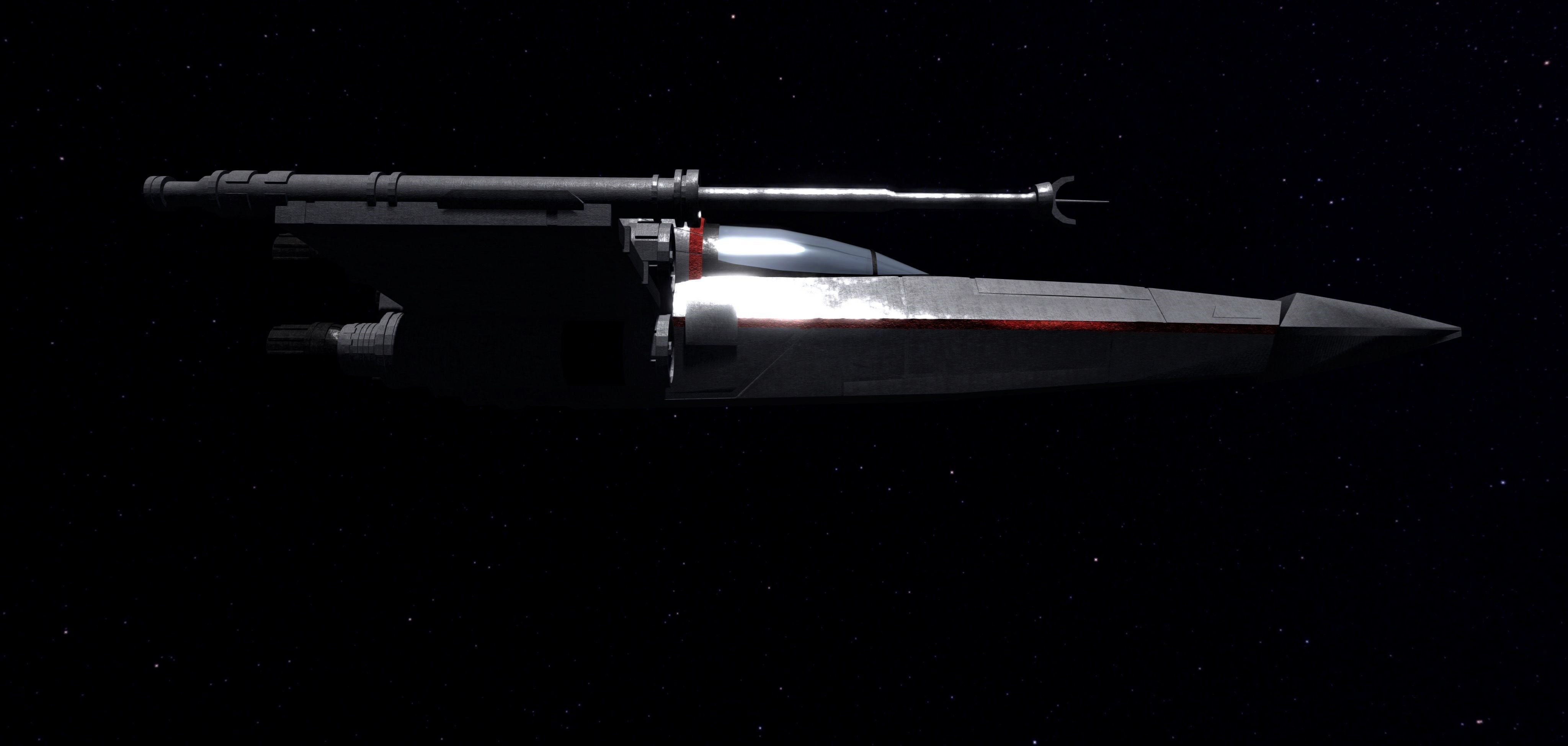 STAR WARS - Z95 HEADHUNTER Low-poly 3D model_7