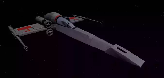 STAR WARS - Z95 HEADHUNTER Low-poly 3D model