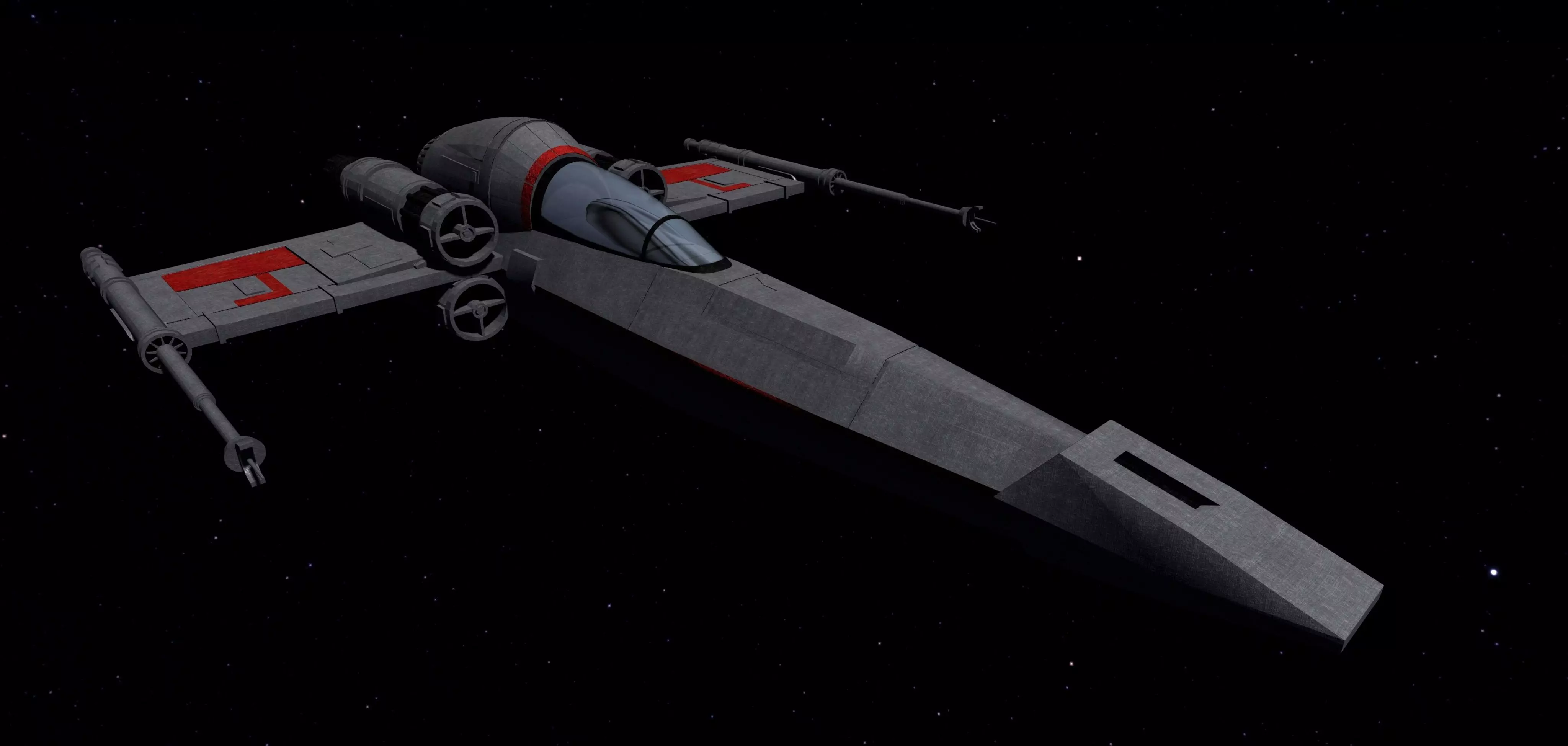 STAR WARS - Z95 HEADHUNTER Low-poly 3D model_0