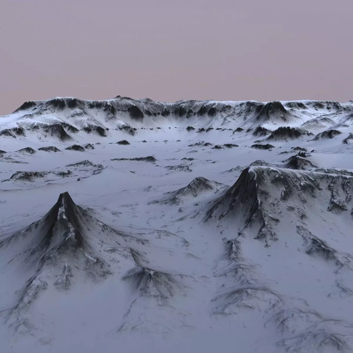 Landscape 49 Low-poly 3D model_0