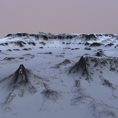 Landscape 49 Low-poly 3D model
