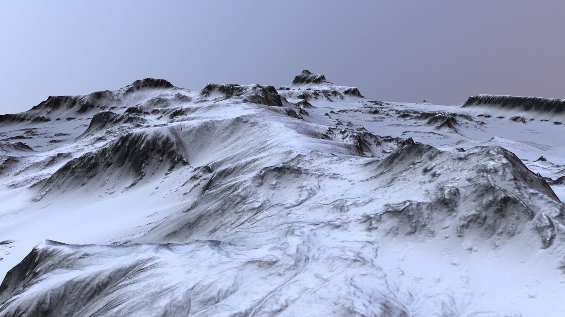 Landscape 49 Low-poly 3D model_3