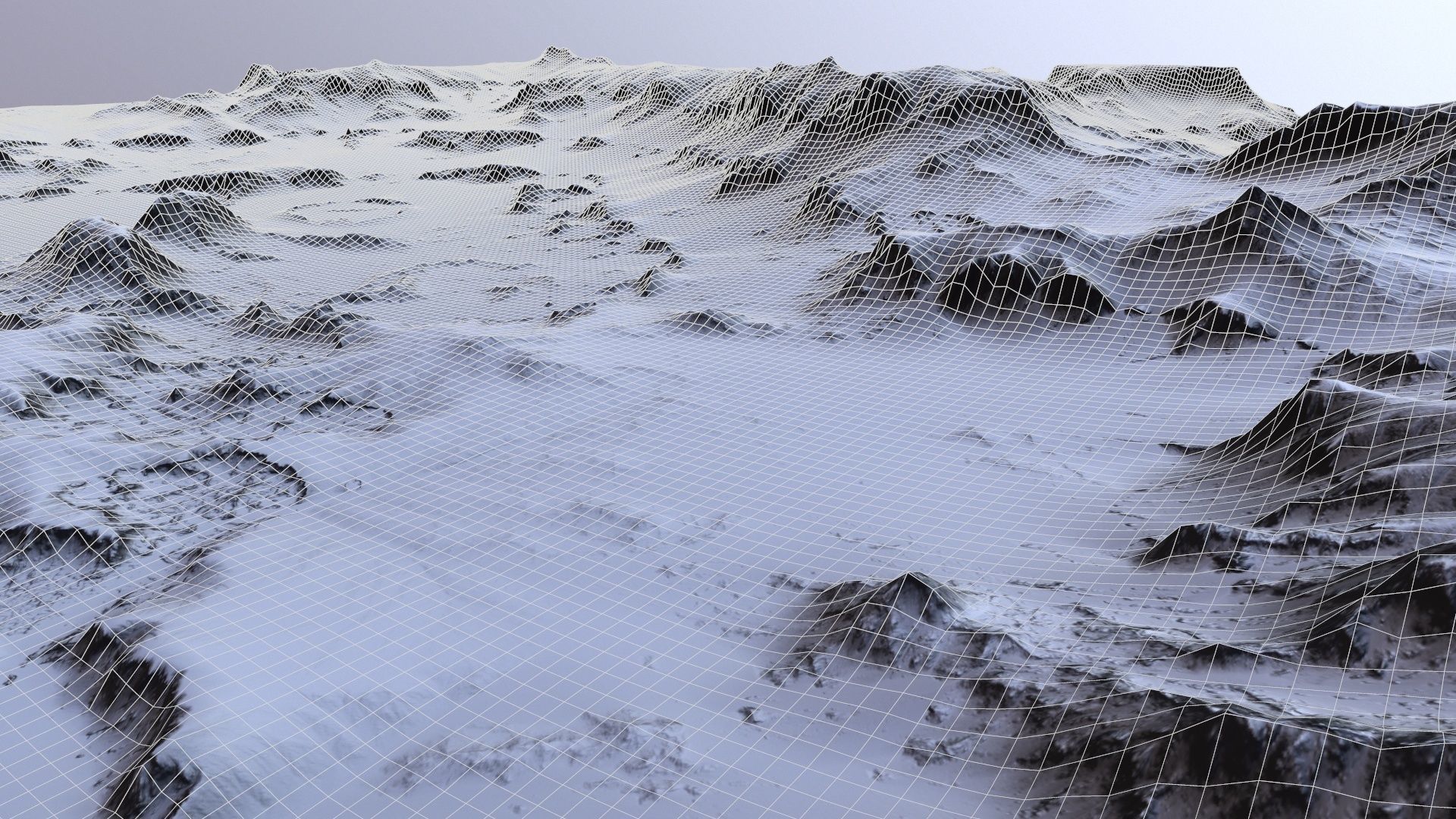 Landscape 49 Low-poly 3D model_7