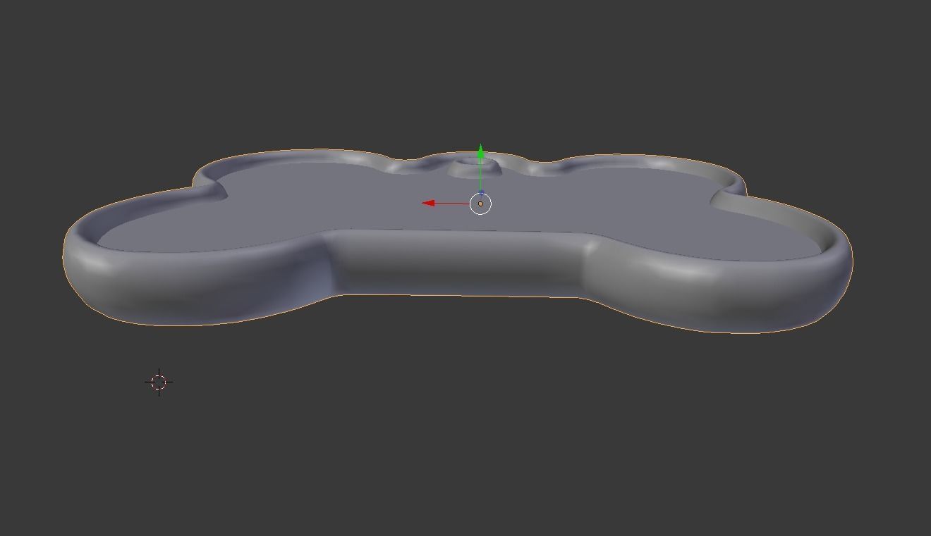 smooth dog tag model Low-poly 3D model_12