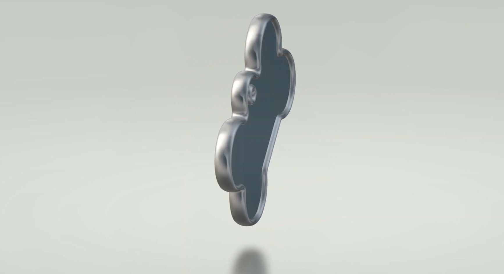 smooth dog tag model Low-poly 3D model_4