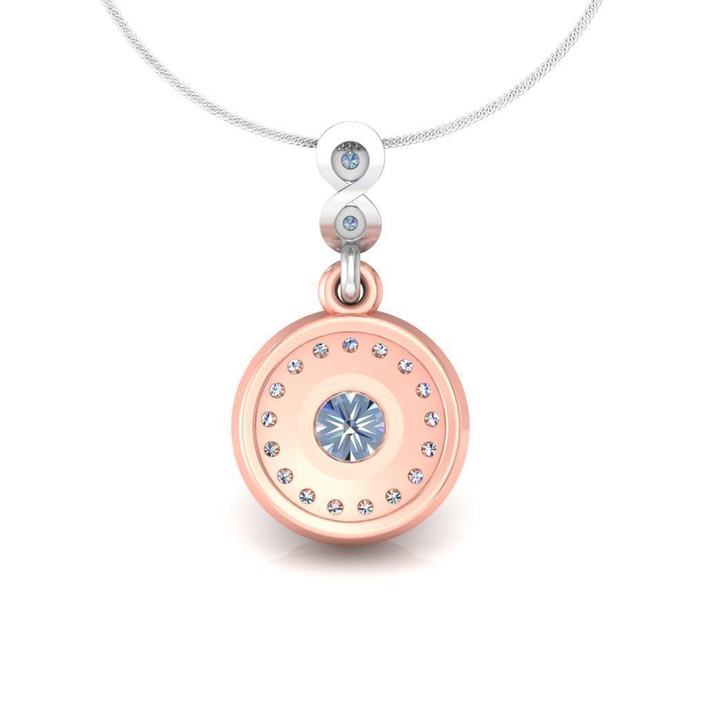 Solitaire pendant 3dm stl render detail 3D print model 3D print model_2