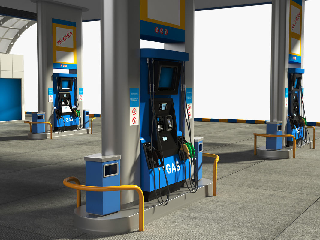 Gas Station 3D model_1