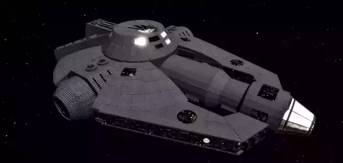STAR WARS - YT2000 LIGHT FREIGHTER Low-poly 3D model
