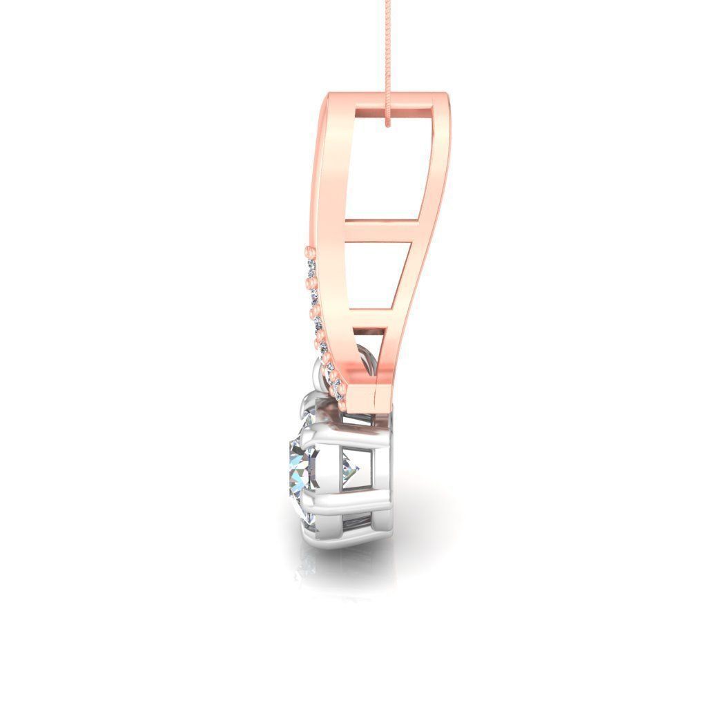 Solitaire pendant 3dm stl render detail 3D print model 3D print model_3